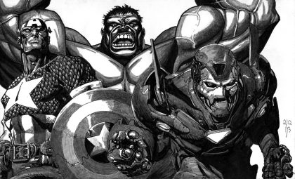 Three of the Avengers